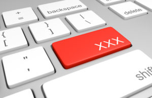 XXX key on a computer keyboard for accessing adult websites